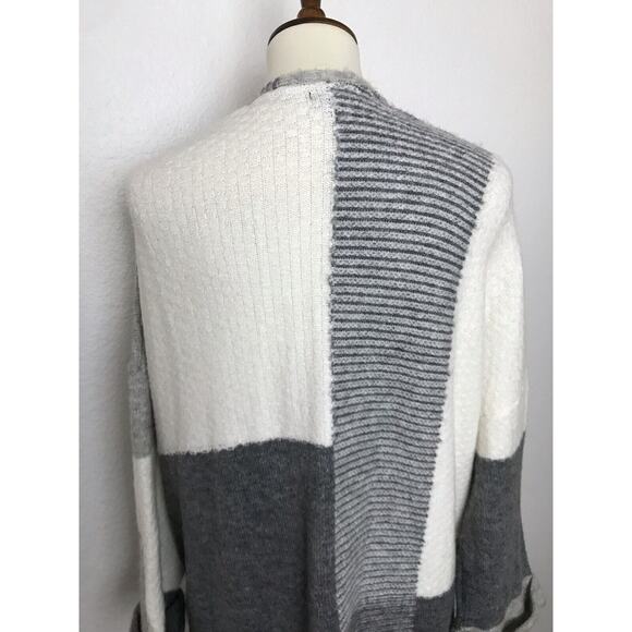 Topshop Cardigan Sweater Open Front Print Stretch Knit - Picture 9 of 12